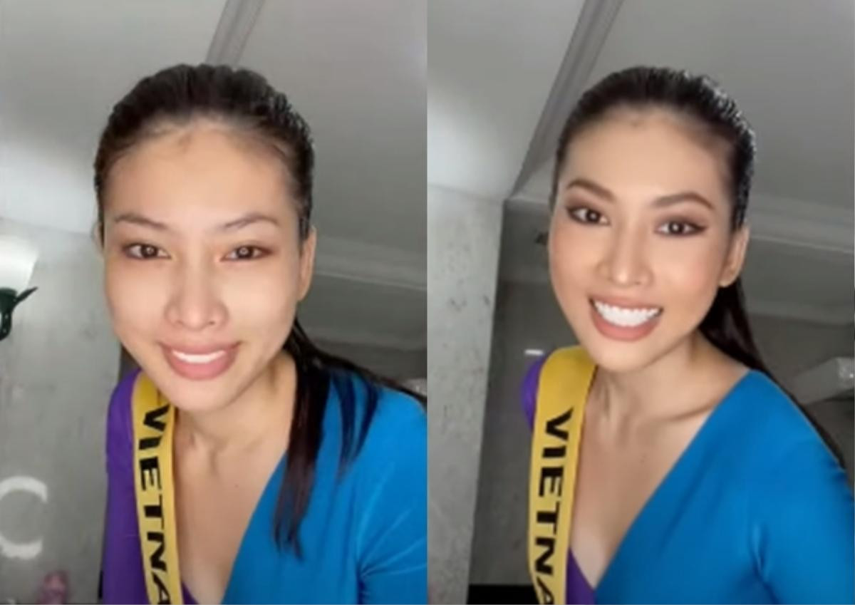 Phần thi mặt mộc Miss Grand: Ngọc Thảo rạng rỡ dù không son phấn, đối thủ Indonesia make-up quá đà Ảnh 4