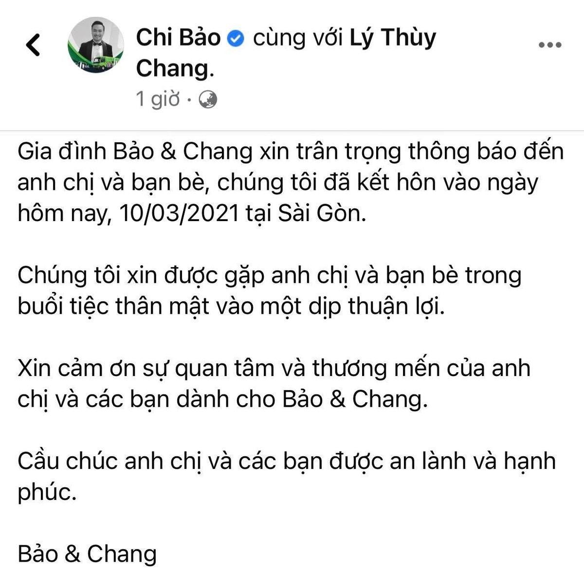 Nam diễn viên Chi Bảo chính thức trở thành 'chồng người ta' lên xe hoa Ảnh 2