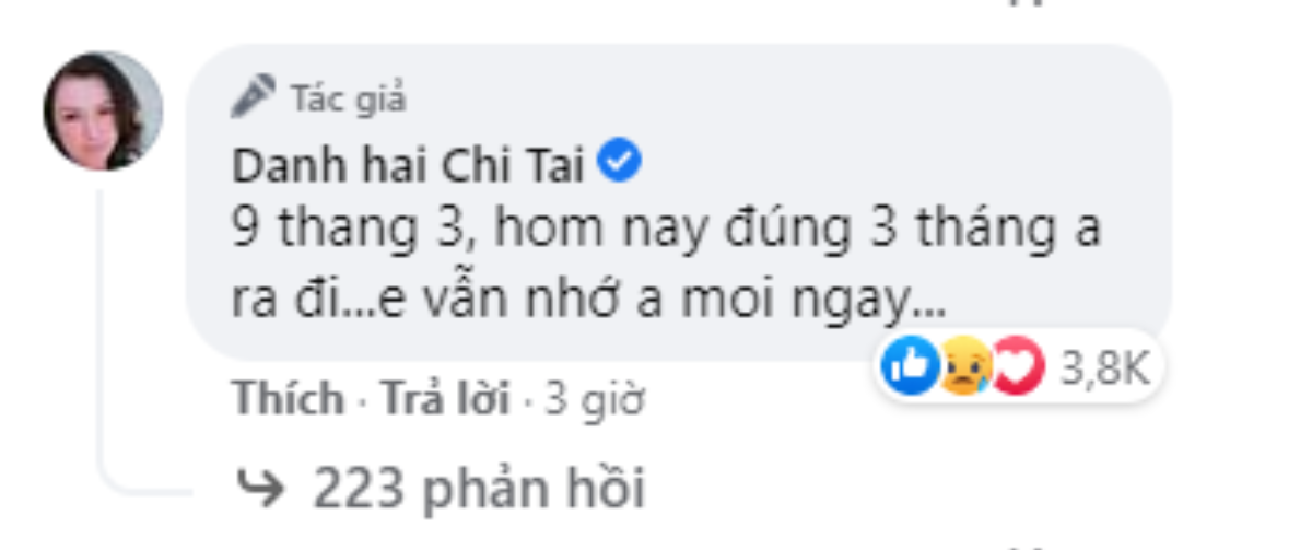 Động thái mới nhất của ca sĩ Phương Loan sau 3 tháng cố nghệ sĩ Chí Tài ra đi: 'Em vẫn nhớ anh mỗi ngày' Ảnh 2