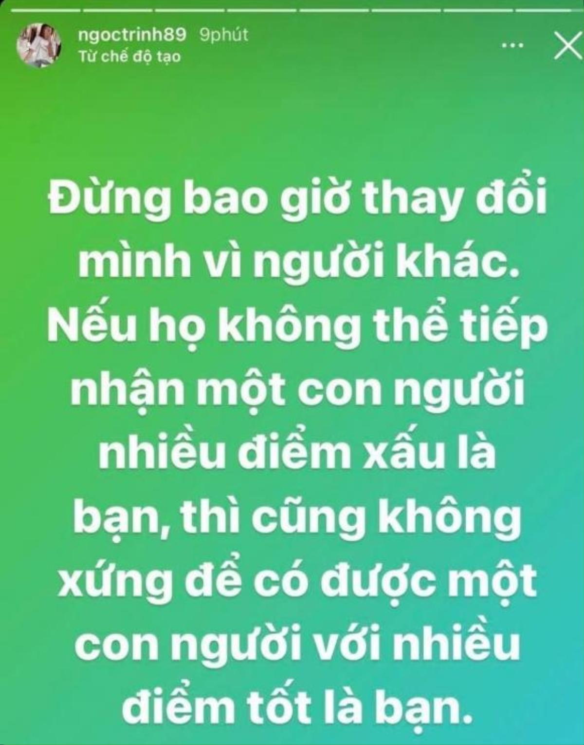 Ngọc Trinh lên tiếng sau khi bị chỉ trích: 'Đừng bao giờ thay đổi bản thân mình vì người khác' Ảnh 2