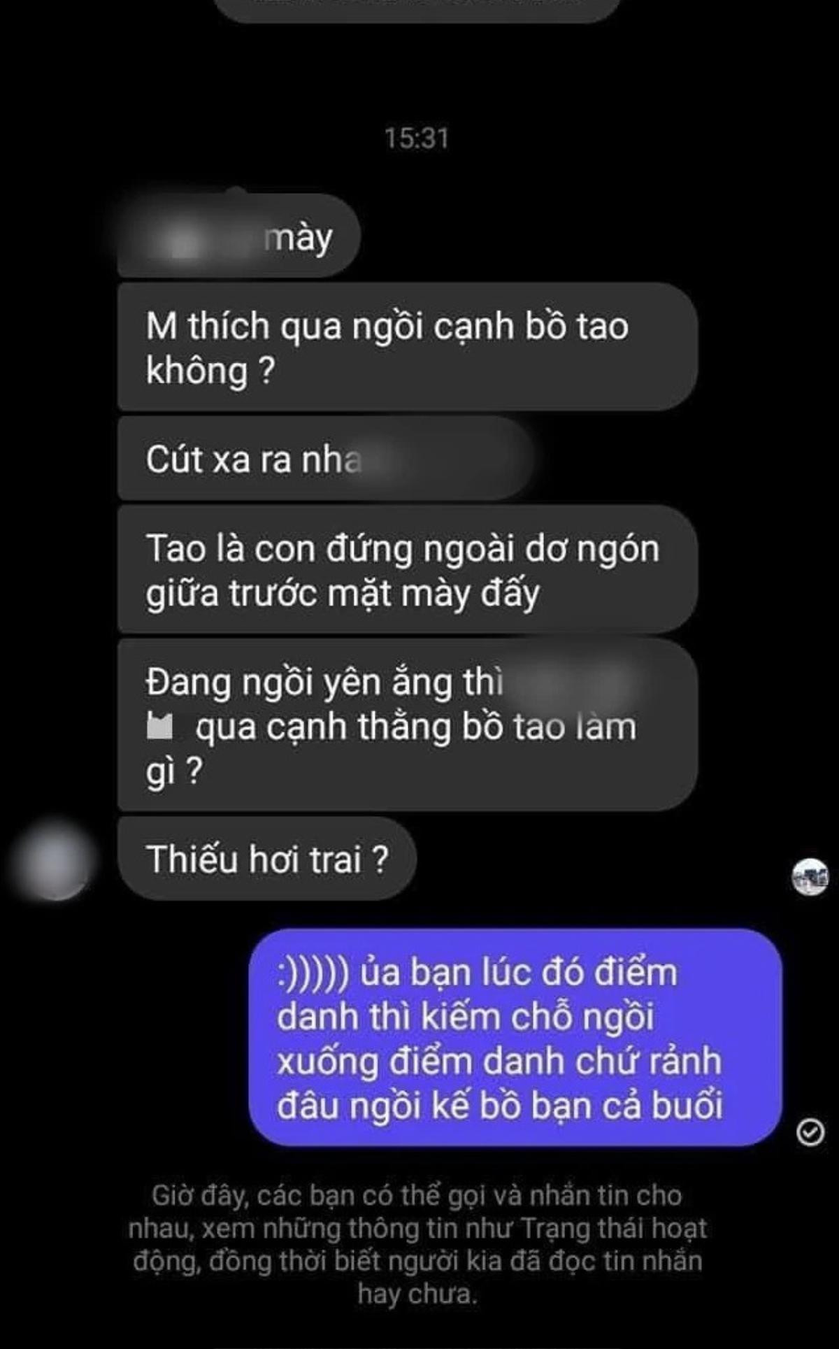 Vô tình ngồi cạnh bạn nam lúc điểm danh, nữ sinh bất ngờ bị cô gái bêu tên trong group lớp để 'dằn mặt' Ảnh 2