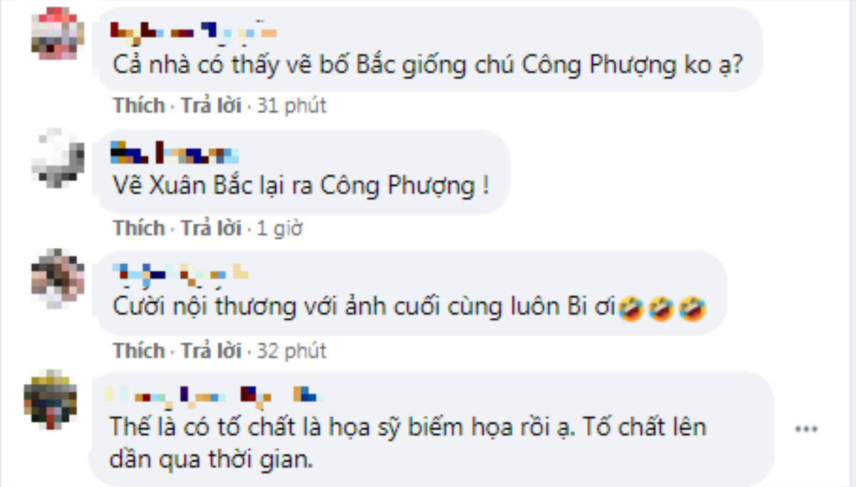 Xuân Bắc 'cạn lời' khi thấy ảnh chân dung con trai Bi Béo vẽ cho mình Ảnh 4