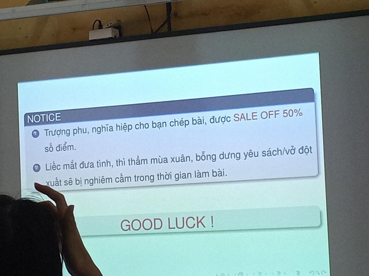 Thầy giáo trường người ta khiến học sinh không nhịn được cười: Răn đe nhưng vẫn đậm chất ngôn tình! Ảnh 1