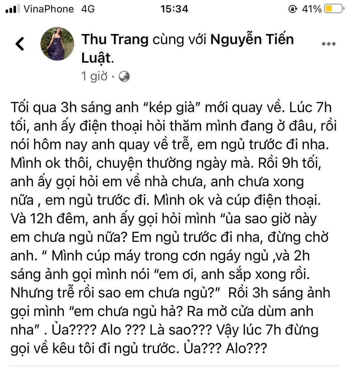 Tiến Luật làm Thu Trang mất ngủ lý do làm các bà vợ đồng cảm Ảnh 2