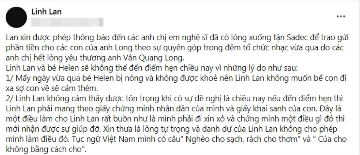 Linh Lan lại hứng chỉ trích vì chuyện tiền bạc: Từ chối nhận 93 triệu, khiến Phan Đinh Tùng bị hiểu lầm? Ảnh 1