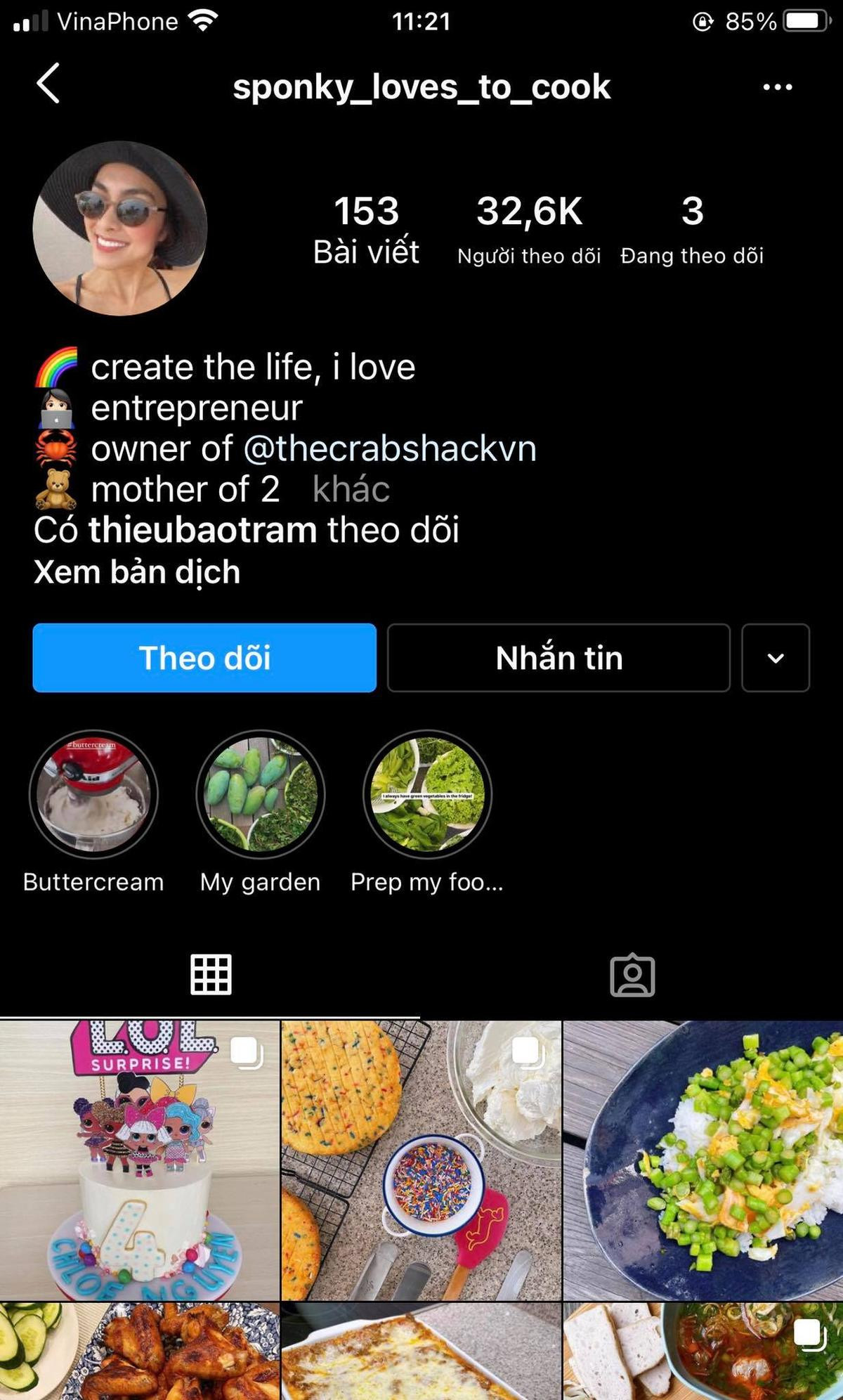 Hà Tăng khoe khả năng nấu ăn thần thánh với kênh instagram hơn 32 nghìn followers Ảnh 2