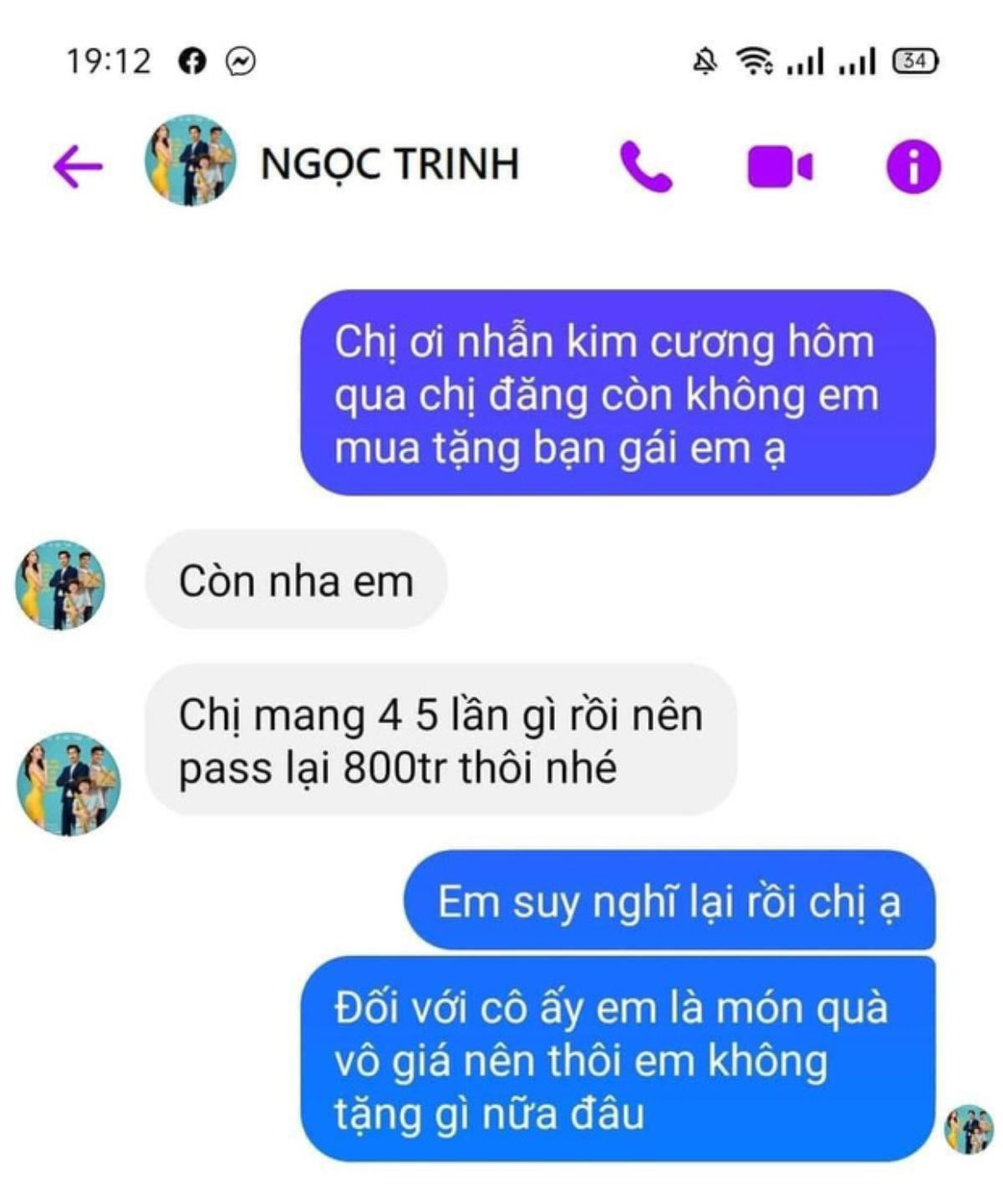 Chàng trai hỏi mua kim cương của Ngọc Trinh tặng bạn gái và 'cái kết đắng' không ai ngờ tới Ảnh 4