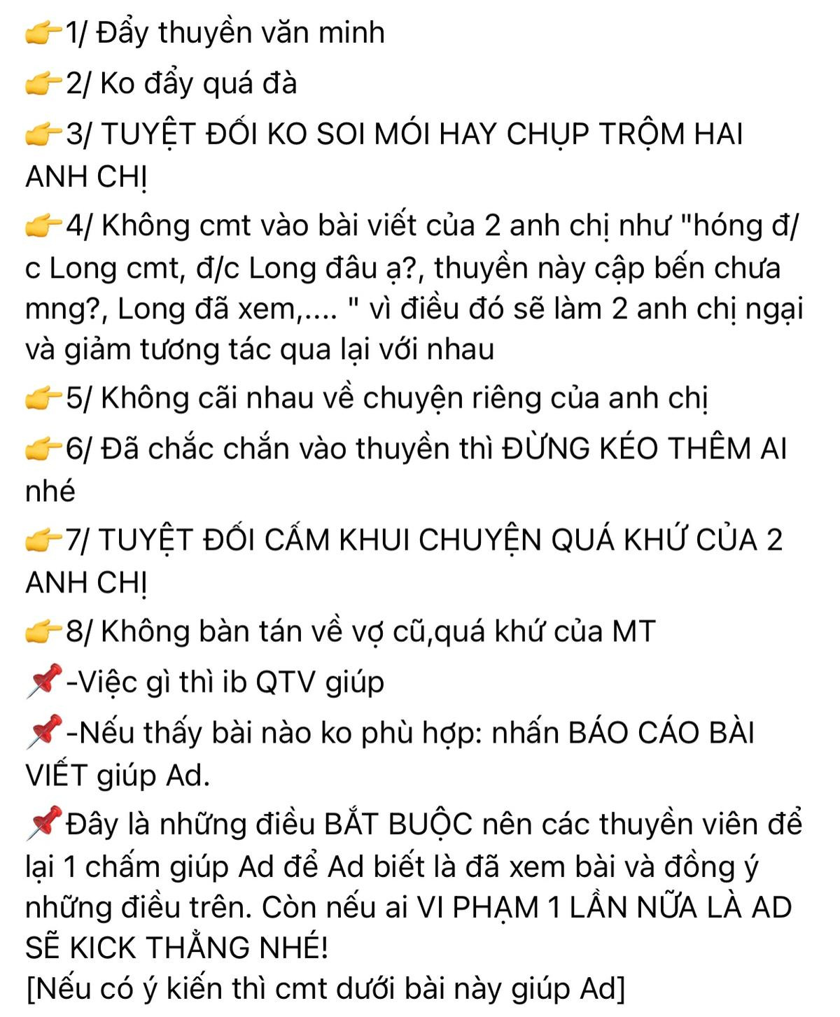 Người hâm mộ lập nhóm 'đẩy thuyền' Mũi trưởng Long và Hậu Hoàng, nội quy khó nhằn vẫn đầy người tham gia Ảnh 5