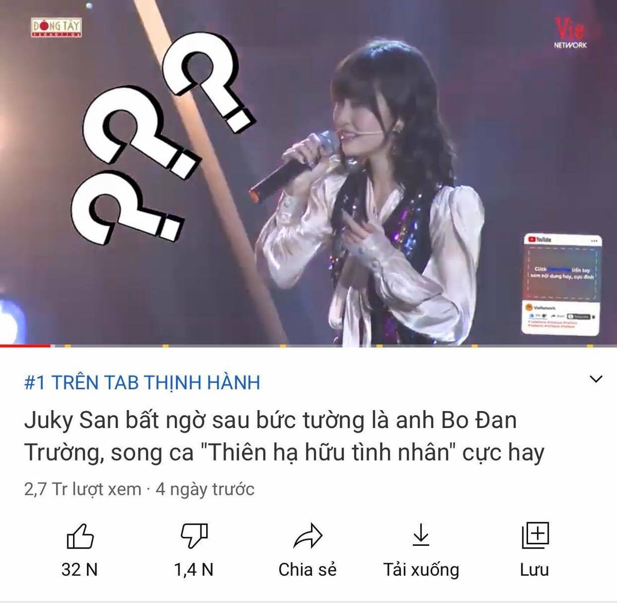 Màn song ca hai thế hệ Đan Trường và Juky San đỉnh cao, xác lập kỷ lục mới cho cô nàng Ảnh 4