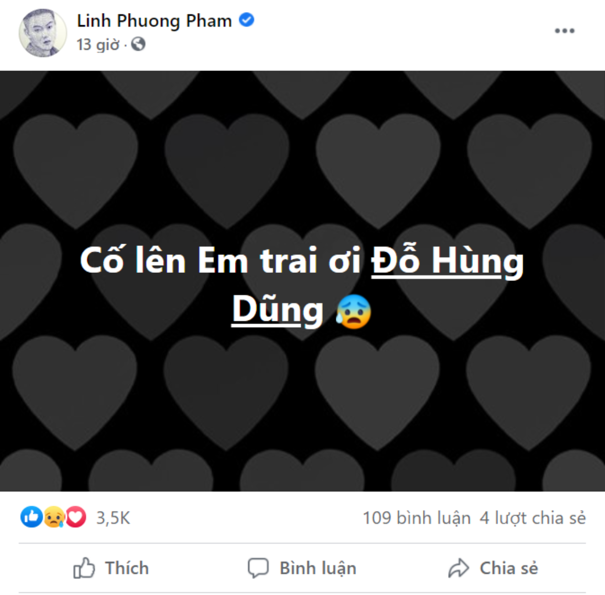 Loạt sao Việt lo lắng trước chấn thương nghiêm trọng của Hùng Dũng Ảnh 5