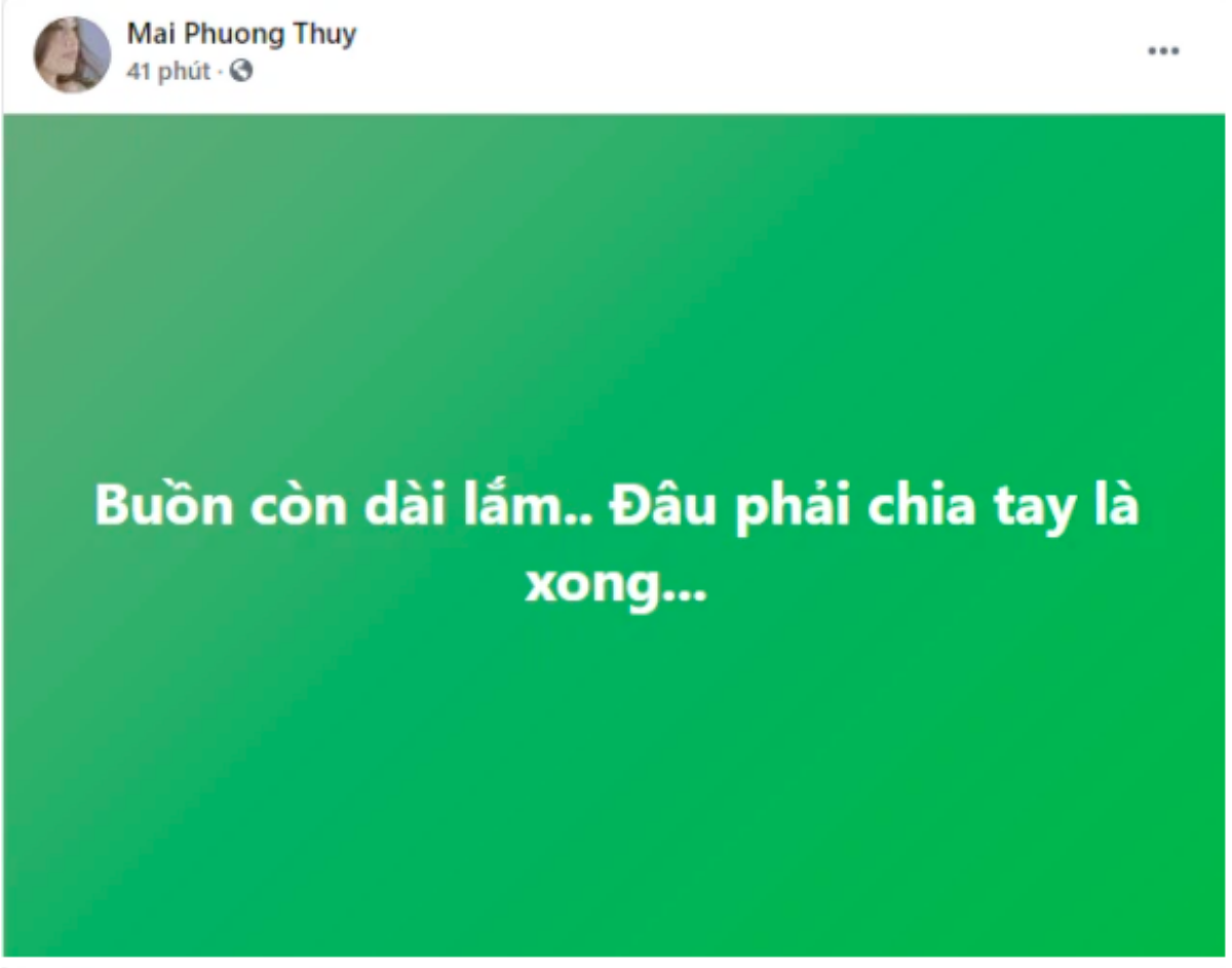 Vừa để lộ đoạn tin nhắn mùi mẫn, Mai Phương Thuý lại nhắc đến chuyện 'chia tay' với Noo Phước Thịnh? Ảnh 2