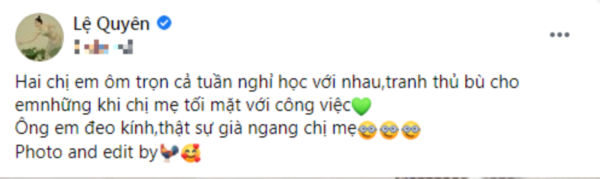 Lệ Quyên khoe ảnh bên con trai, không quên nhắc đến công lao của tình trẻ Lâm Bảo Châu Ảnh 2