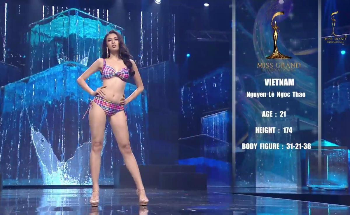 Ngọc Thảo bùng nổ đêm chung kết Miss Grand với phần thi bikini, tự tin đọ dáng với dàn đối thủ xịn xò Ảnh 1