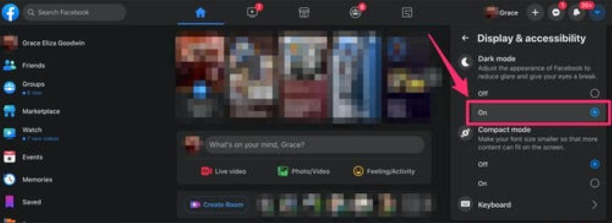 Cách mở chế độ ban đêm (Dark Mode) của Facebook trên tất cả các thiết bị Ảnh 7