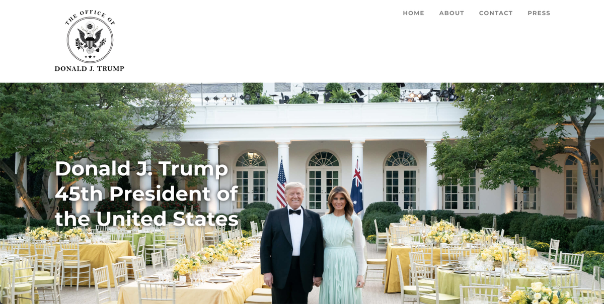 Cựu Tổng thống Donald Trump chính thức ra mắt trang web riêng của mình Ảnh 2