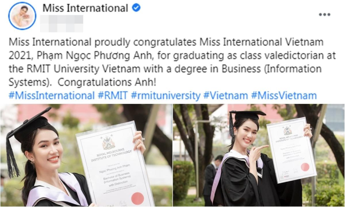 Miss International khen ngợi thành tích học tập của Phương Anh: Vương miện Big 3 đang đến rất gần? Ảnh 2