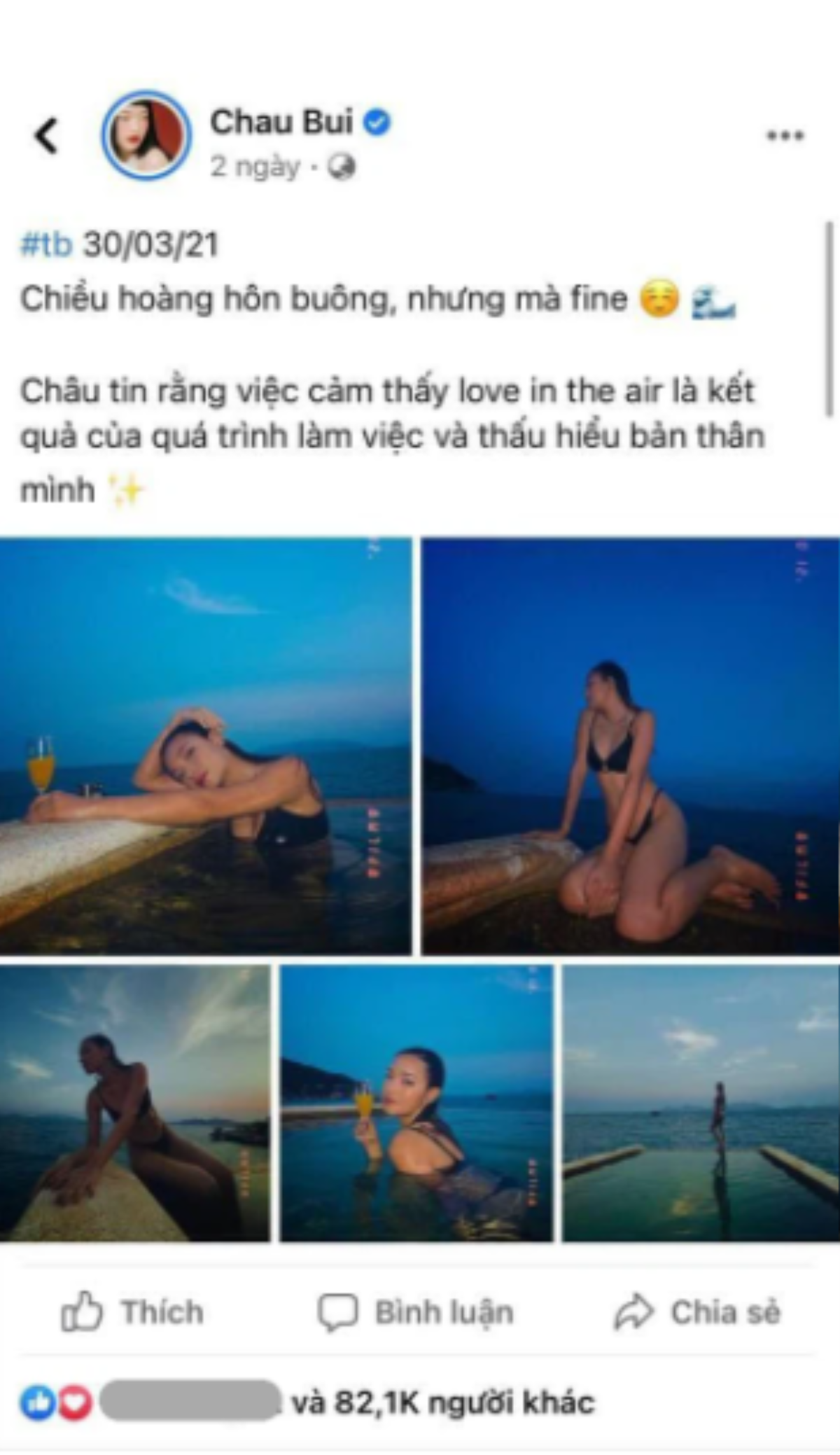 Châu Bùi đăng ảnh bikini đầy gợi cảm nhưng cộng đồng mạng chỉ quan tâm: Người chụp là BinZ? Ảnh 3