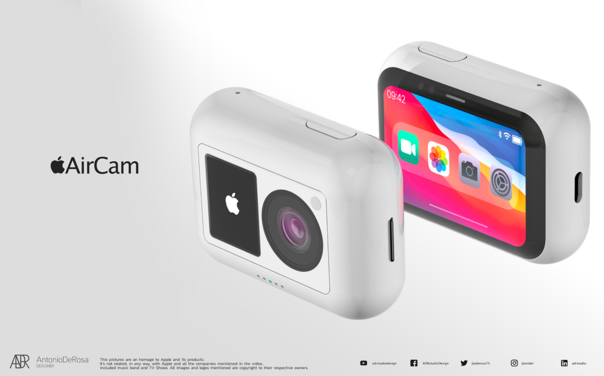 Cận cảnh máy ảnh tí hon 'cute lạc lối' AirCam của Apple Ảnh 2