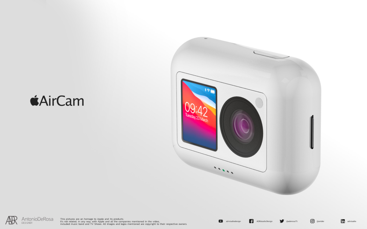 Cận cảnh máy ảnh tí hon 'cute lạc lối' AirCam của Apple Ảnh 1