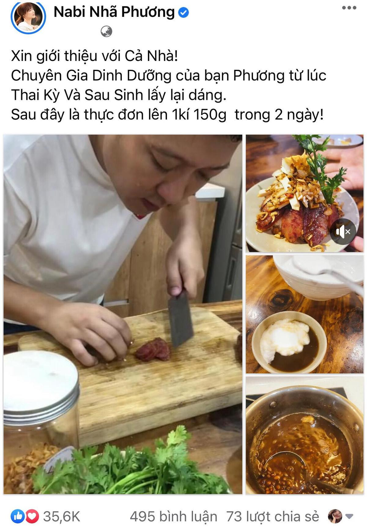 Nhã Phương hé lộ tăng cân chóng mặt chỉ trong 2 ngày: Trường Giang không xài hao lại quá khéo chăm vợ! Ảnh 1