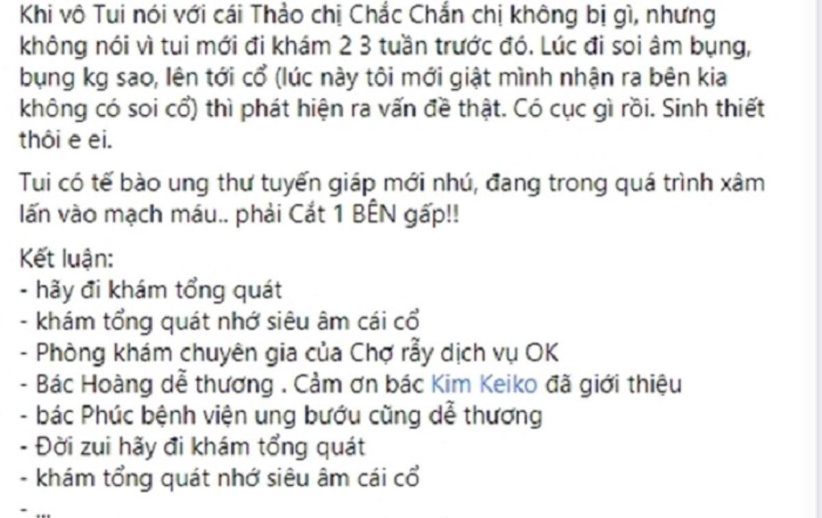 MC Quỳnh Chi phẫu thuật vì ung thư tuyến giáp xâm lấn, nhiều sao Việt gửi lời động viên Ảnh 2