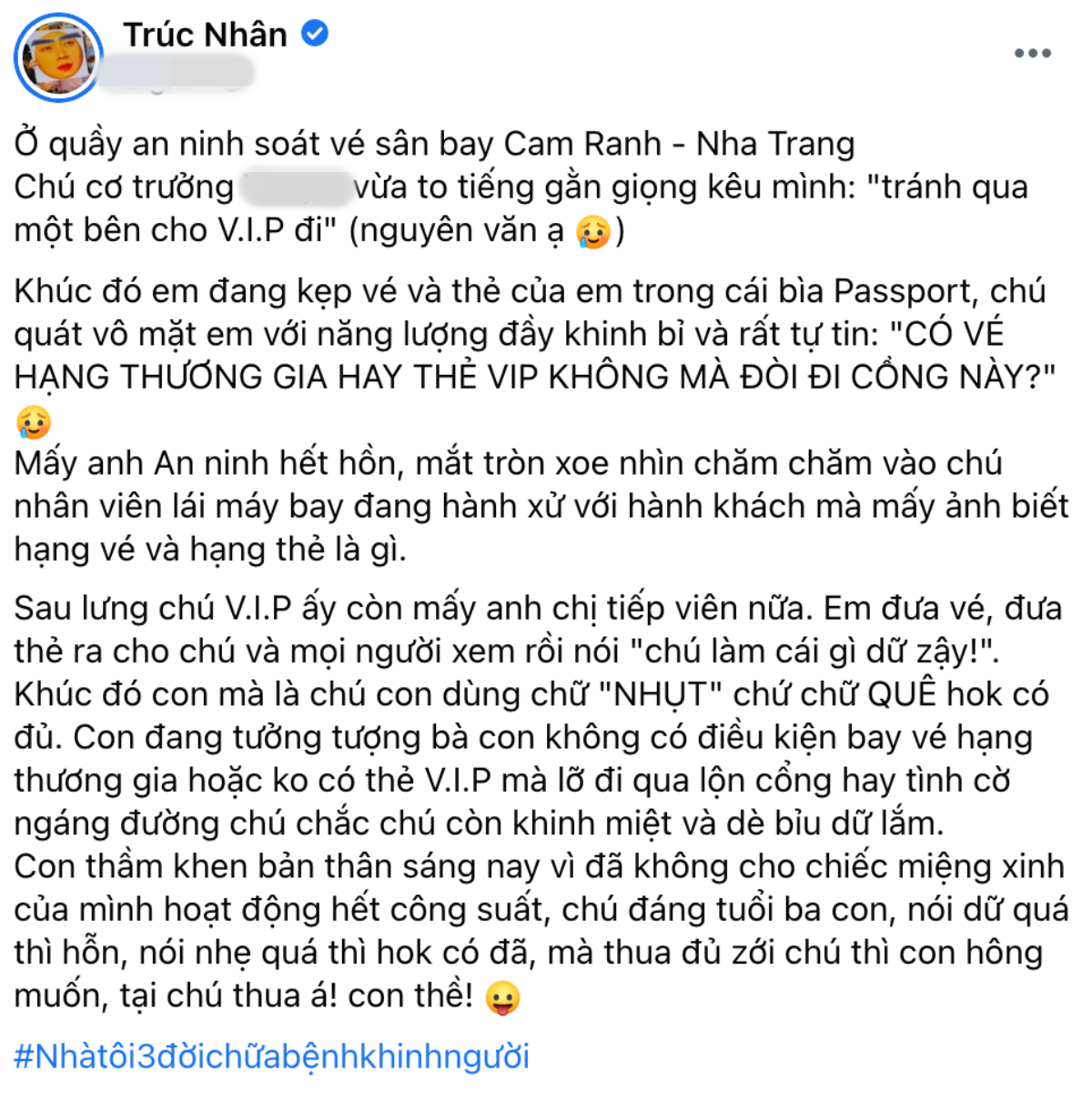 Trúc Nhân bị cơ trưởng khinh ra mặt dù bay vé thương gia: 'Chú đáng tuổi ba, nói dữ quá thì hỗn' Ảnh 2