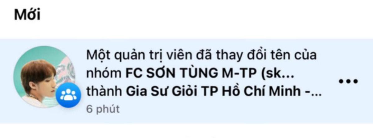 Vừa 'nhá hàng' comeback, group FC 70 nghìn thành viên của Sơn Tùng bất ngờ đổi tên thành 'Gia sư giỏi' Ảnh 2