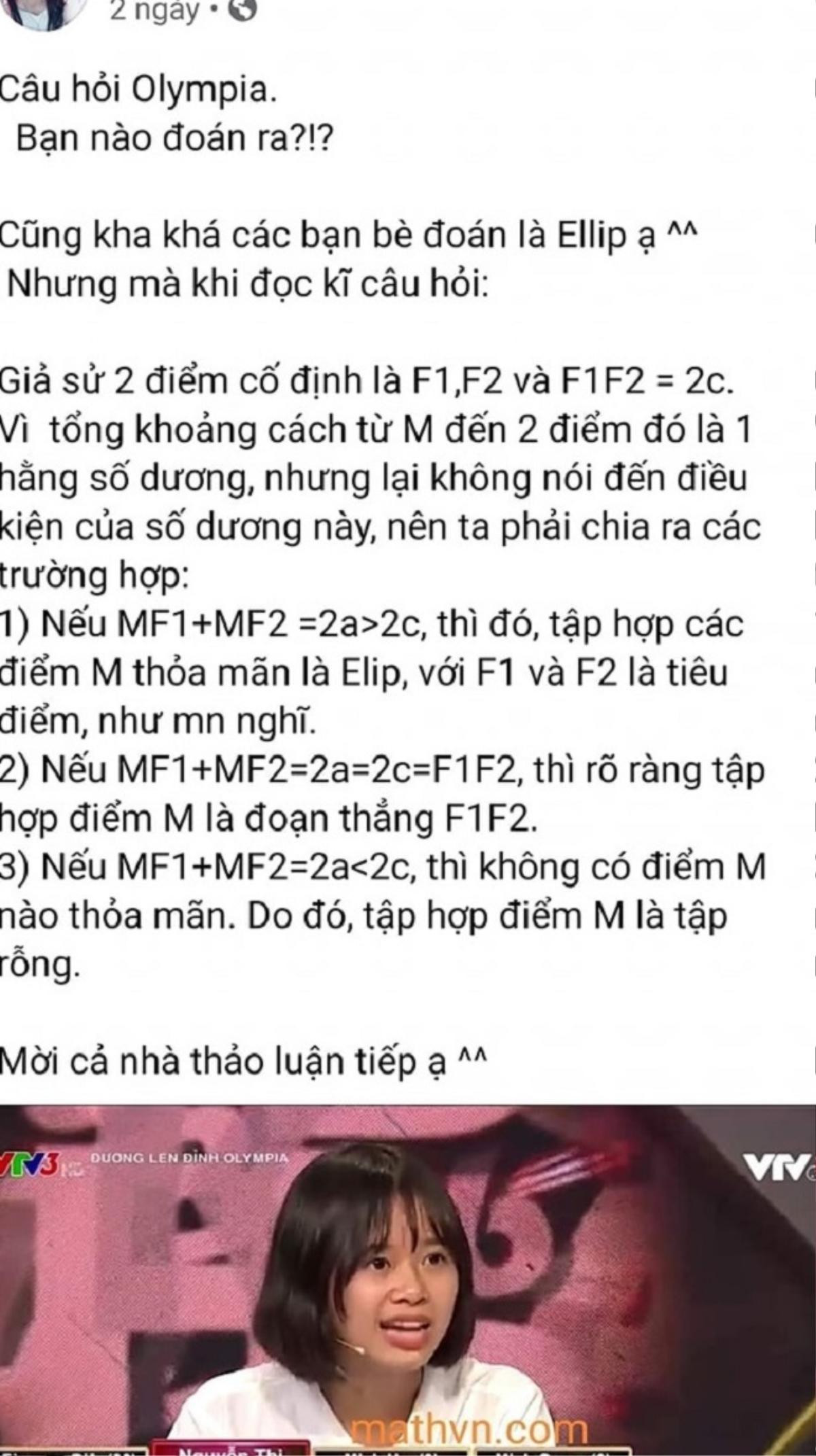 Thêm một bài toán Olympia gây tranh cãi trên mạng xã hội vì thiếu dữ kiện quan trọng Ảnh 3