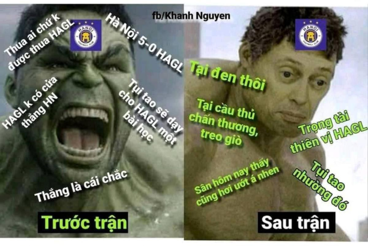 Fan HAGL chế ảnh cà khịa: 'Hà Nội FC chỉ là... hổ nhồi bông' Ảnh 1