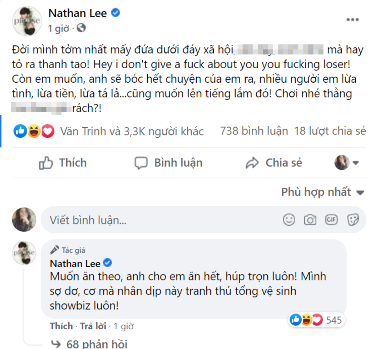 Nathan Lee 'phản pháo kịch liệt', Cao Thái Sơn cũng không phải dạng vừa: 'Đừng để mất dạy và vô giáo dục' Ảnh 2