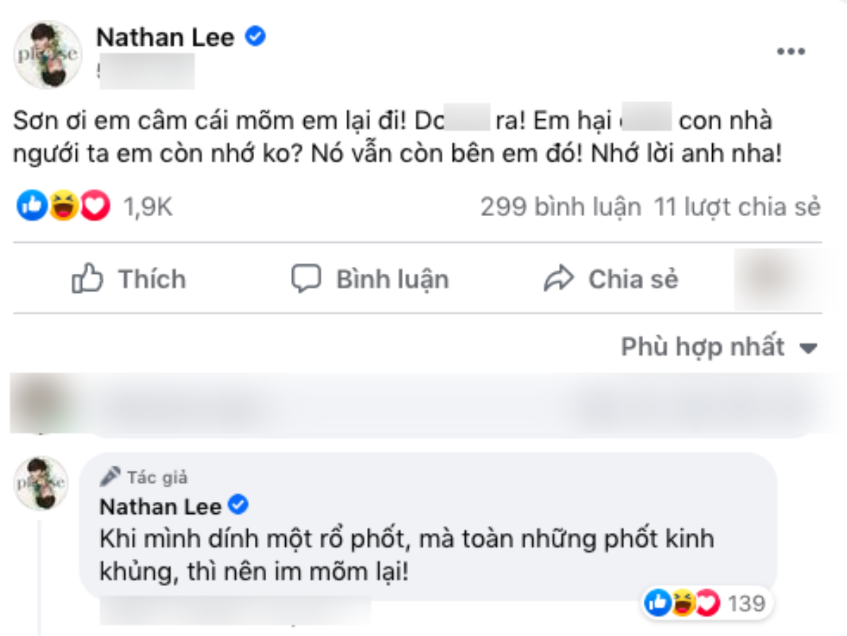 Nathan Lee vừa lên tiếng cảnh cáo, Cao Thái Sơn đã xóa vội bài đăng bênh vực Ngọc Trinh? Ảnh 3