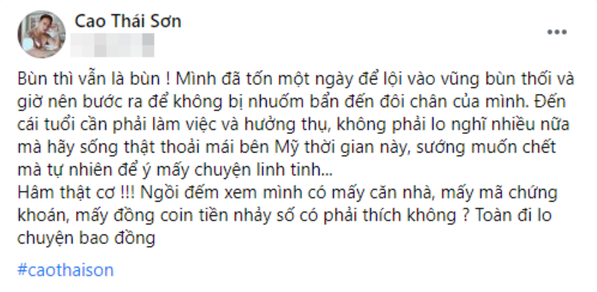 Giữa tâm bão đứng về phía Ngọc Trinh, Cao Thái Sơn ẩn ý: 'Toàn đi lo chuyện bao đồng' Ảnh 4