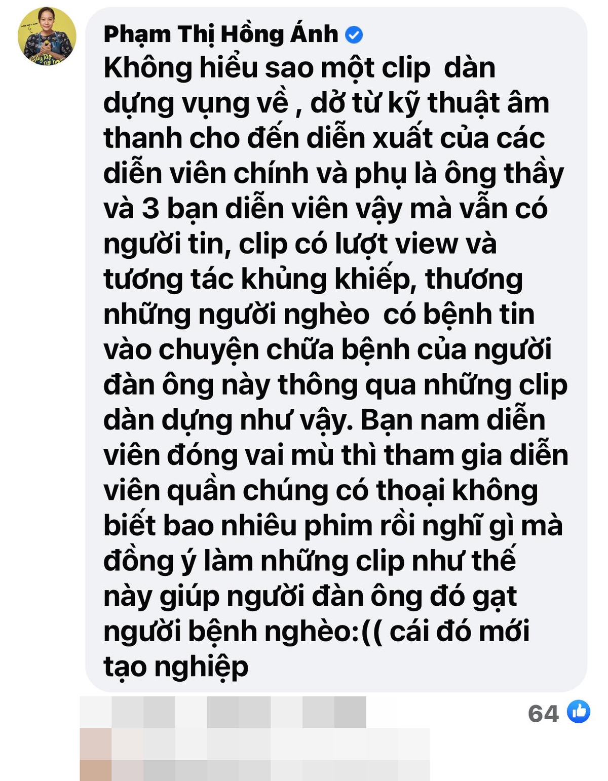 Hồng Ánh chỉ trích 'đồng nghiệp' giả mù để Võ Hoàng Yên chữa bệnh khiến dân mạng xôn xao? Ảnh 4