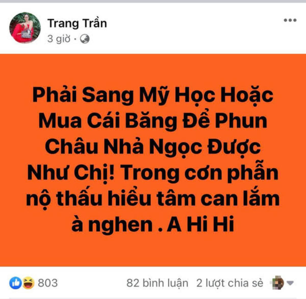 Phản ứng bất ngờ của Trang Trần sau màn 'khẩu chiến' gay gắt và tuyên bố dọa đánh của bà Phương Hằng Ảnh 4