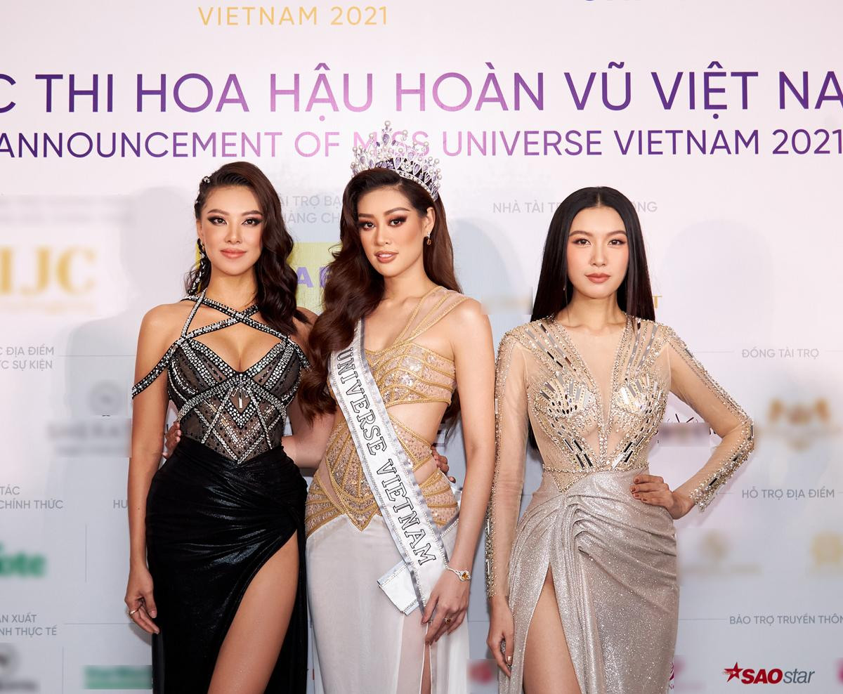 H'Hen Niê - Hoàng Thùy - Thúy Vân - Kim Duyên rạng rỡ đến cổ vũ Khánh Vân chinh chiến Miss Universe 2020 Ảnh 1