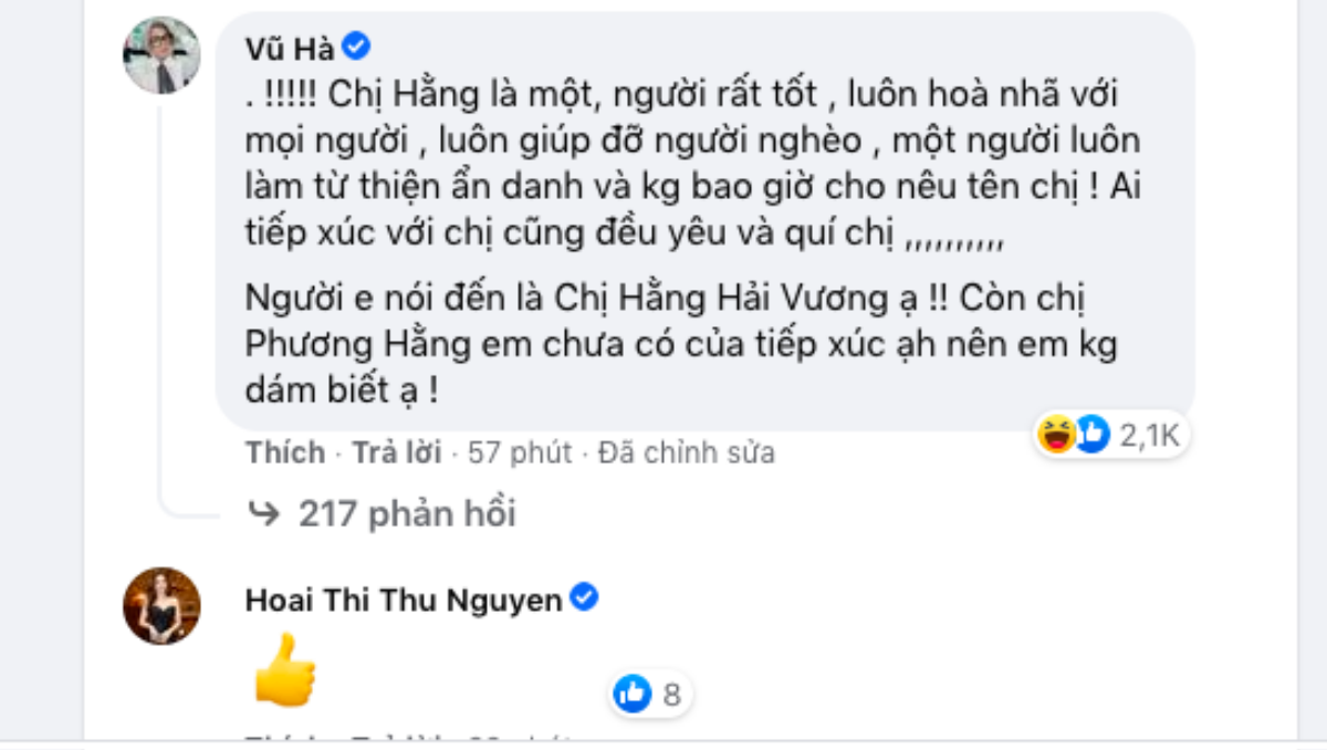 Vũ Hà 'cà khịa', hoa hậu Thu Hoài thể hiện sự đồng tình khi Đàm Vĩnh Hưng 'phản pháo' vợ Dũng 'lò vôi' Ảnh 5