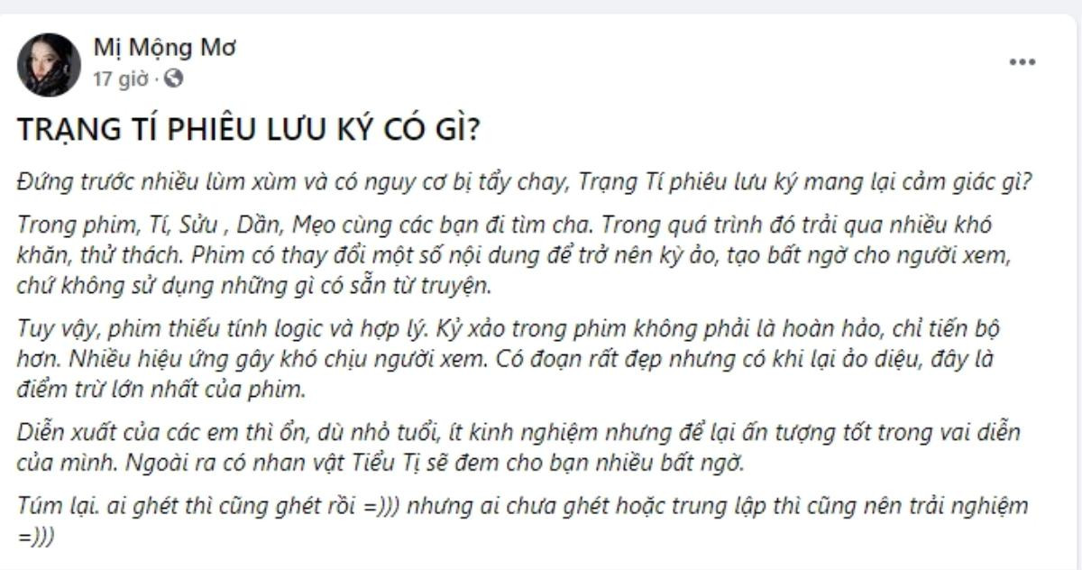 Review của khán giả khi xem 'Trạng Tí': Khen nhiều hơn chê, đầu tư dụng công nhưng còn mắc lỗi Ảnh 10