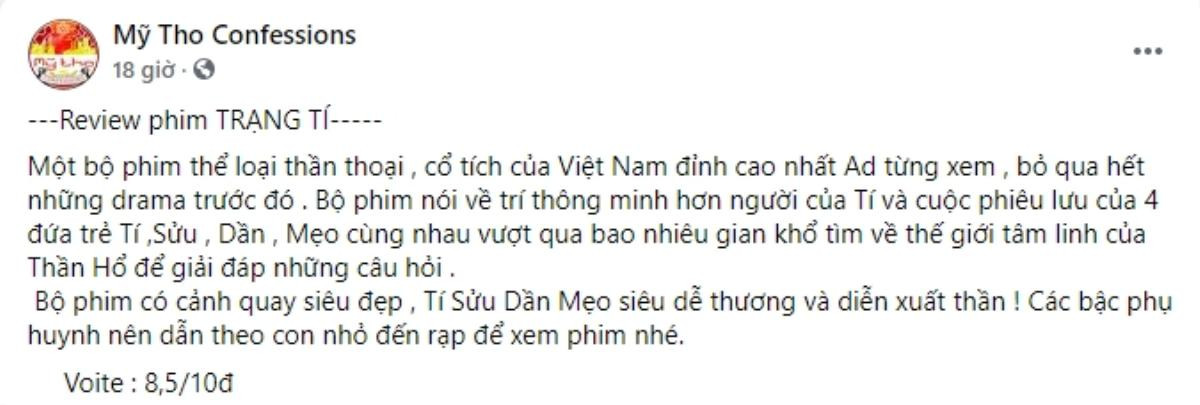 Review của khán giả khi xem 'Trạng Tí': Khen nhiều hơn chê, đầu tư dụng công nhưng còn mắc lỗi Ảnh 11