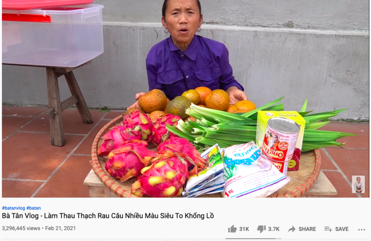 Bà Tân Vlog ngày càng lao dốc trên YouTube, hiếm hoi lắm mới có video triệu view Ảnh 2