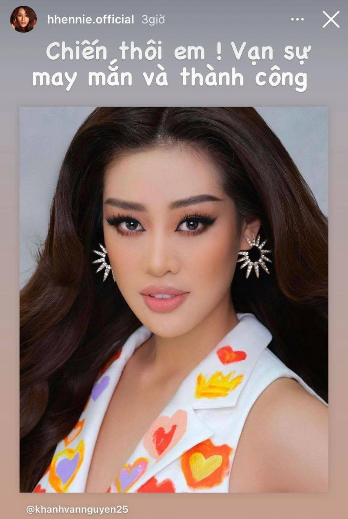 NSƯT Hồng Vân, Võ Hoàng Yến, Minh Tú, H'Hen Niê cổ vũ Khánh Vân thi Miss Universe 2020 Ảnh 16