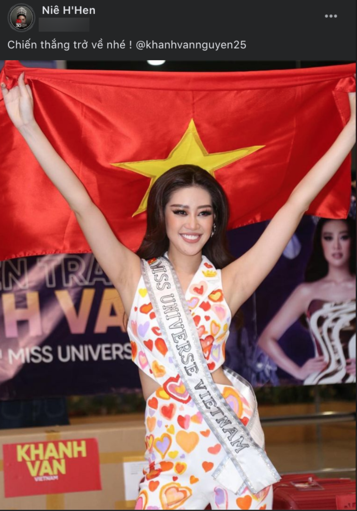 NSƯT Hồng Vân, Võ Hoàng Yến, Minh Tú, H'Hen Niê cổ vũ Khánh Vân thi Miss Universe 2020 Ảnh 11