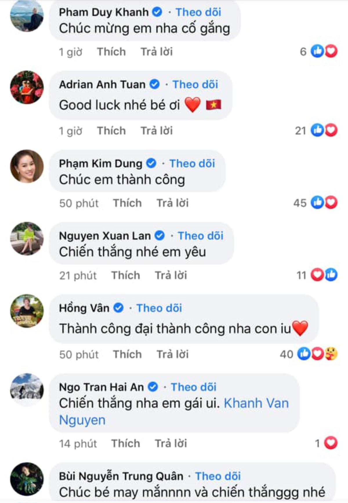 NSƯT Hồng Vân, Võ Hoàng Yến, Minh Tú, H'Hen Niê cổ vũ Khánh Vân thi Miss Universe 2020 Ảnh 12