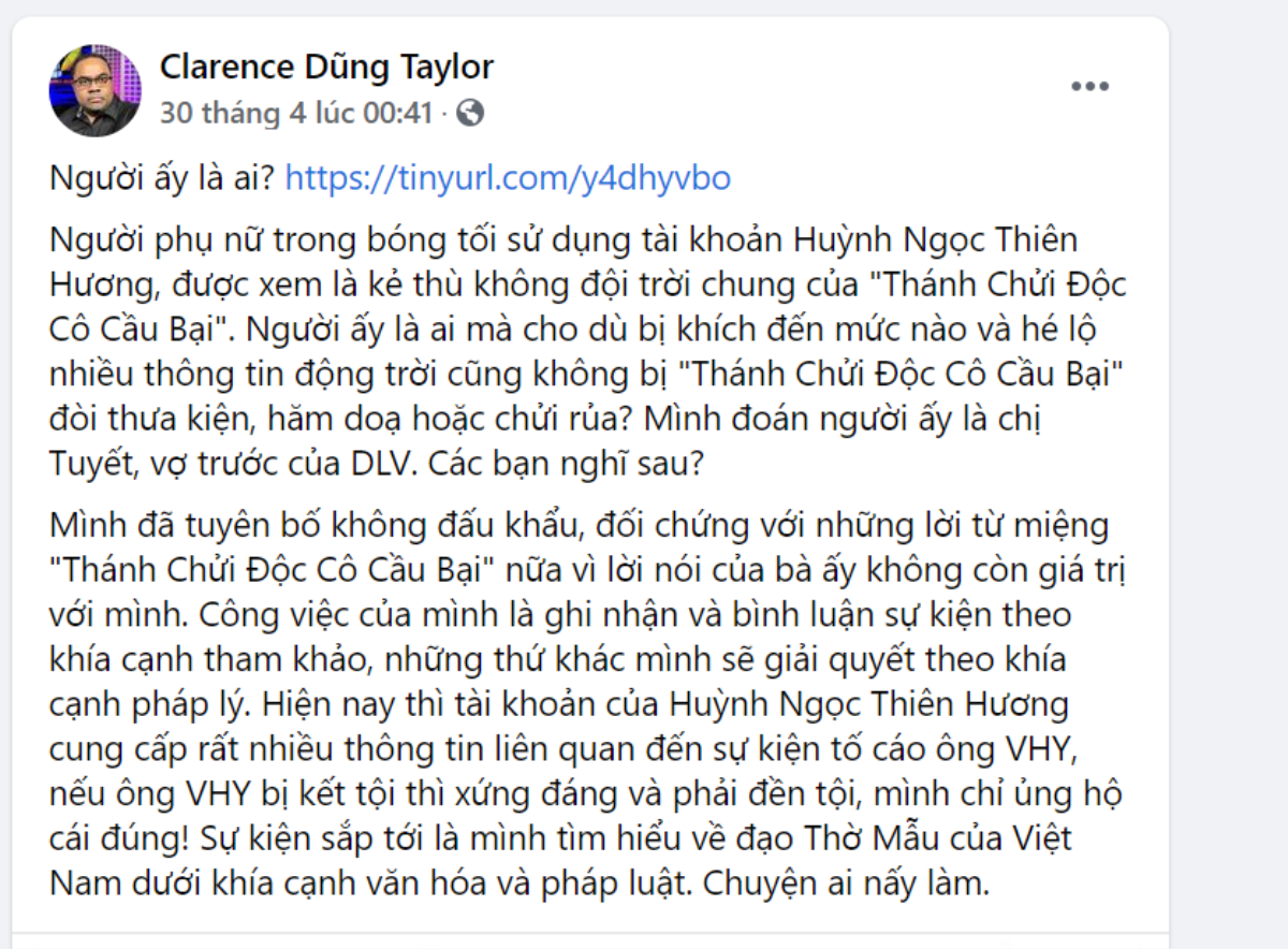 Tài khoản Facebook được cho là vợ cũ Dũng 'lò vôi' lên tiếng: Tôi đang bị tấn công, xã hội đen truy lùng Ảnh 4