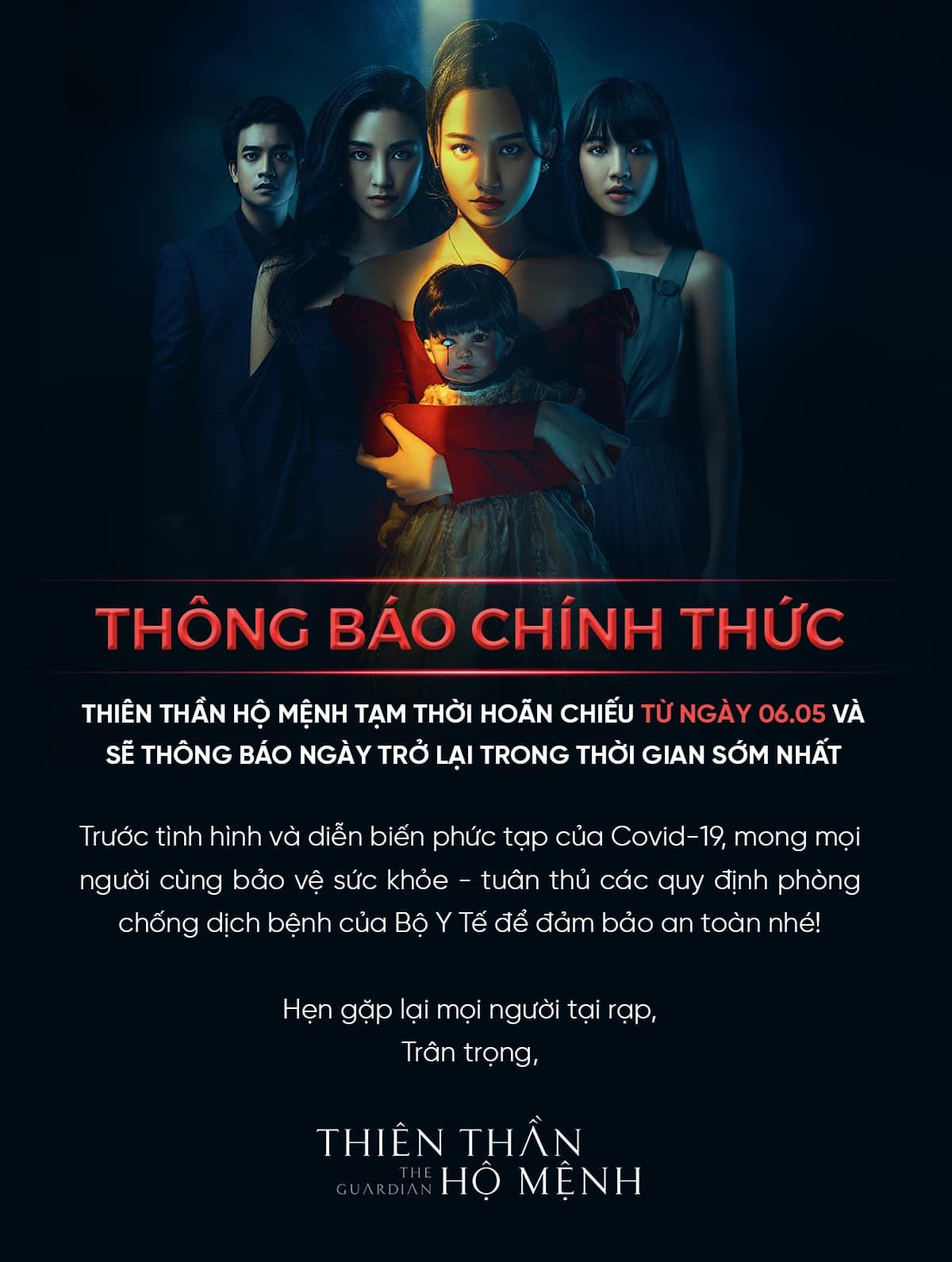 'Thiên thần hộ mệnh' nối gót 'Trạng Tí' ngừng chiếu sau tin rạp Hà Nội tạm thời đóng cửa phòng dịch Ảnh 1