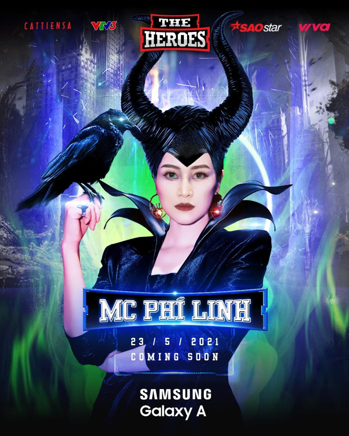 MC Phí Linh hóa thân thành Maleficent cầm trịch show âm nhạc hot nhất mùa hè The Heroes 2021 Ảnh 1