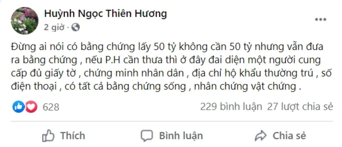 Không cần 50 tỷ, bà Hằng bị nhân vật Huỳnh Ngọc Thiên Hương tuyên bố tung bằng chứng từng là gái tiếp bia Ảnh 3