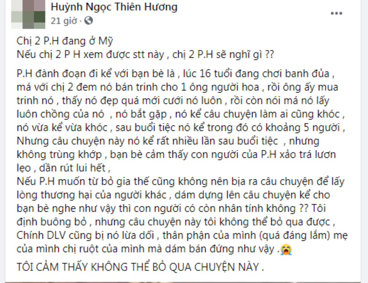 Huỳnh Ngọc Thiên Hương cài gián điệp cạnh bà Phương Hằng, tiết lộ lý do vợ Dũng 'lò vôi' chối bỏ gia đình Ảnh 2