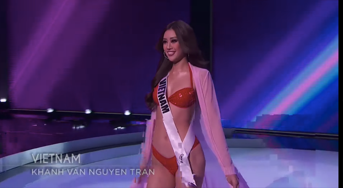 Khánh Vân đốt cháy bán kết Miss Universe với body rực lửa: Catwalk thần sầu, pose dáng tạo hit siêu đỉnh Ảnh 4