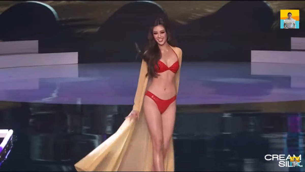 Trực tiếp chung kết Miss Universe 2020: Phần bikini, Khánh Vân đốt mắt khán giả với bộ đồ đỏ siêu bốc lửa Ảnh 39