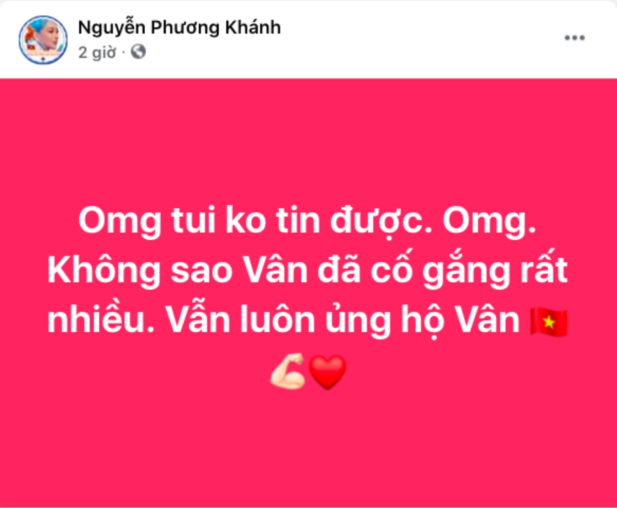 Loạt sao Việt gửi lời động viên Khánh Vân: 'Đừng buồn! Ở nhà có chị em chờ' Ảnh 8